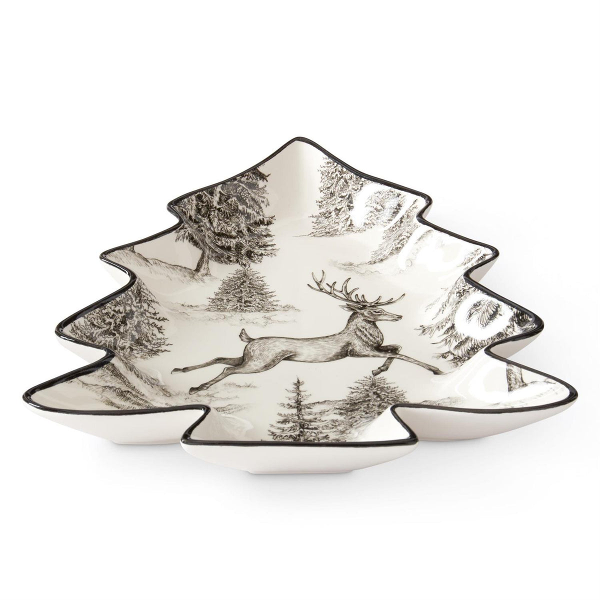 12 in. Toile w/ Deer Tray