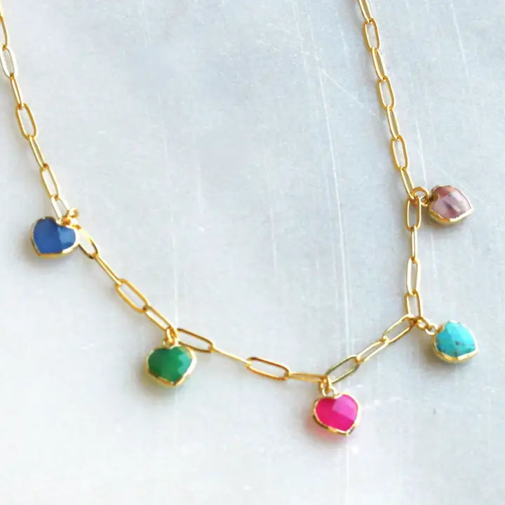 Haley Heart Charm Necklace