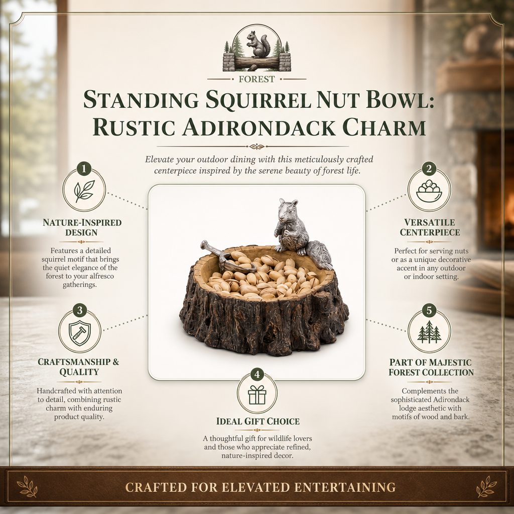 Standing Squirrel Nut Bowl