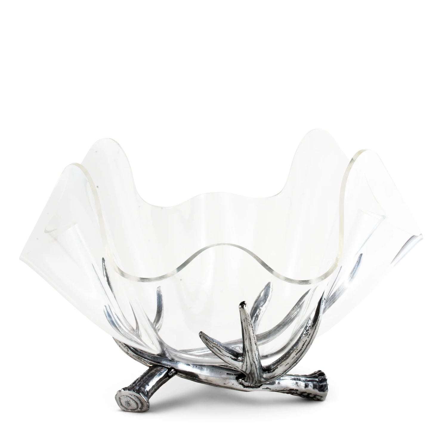 ANTLER STAND ACRYLIC BOWL