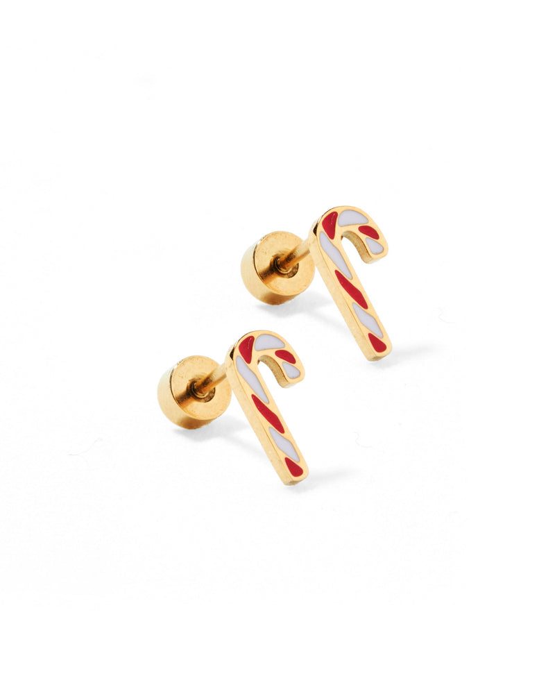 screwback stud earring - peppermint twist