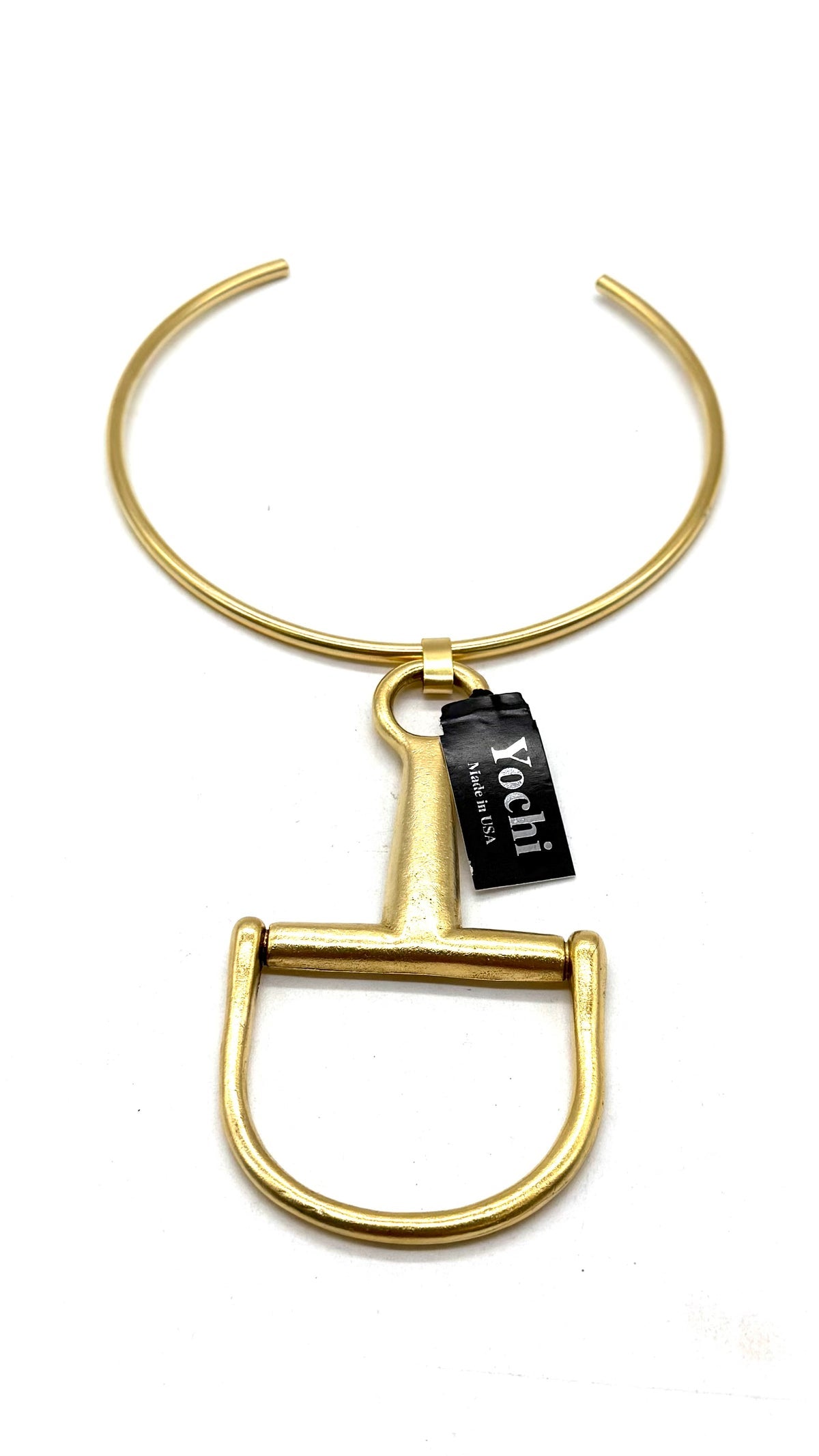 Gold Choker with Large Gold Bit