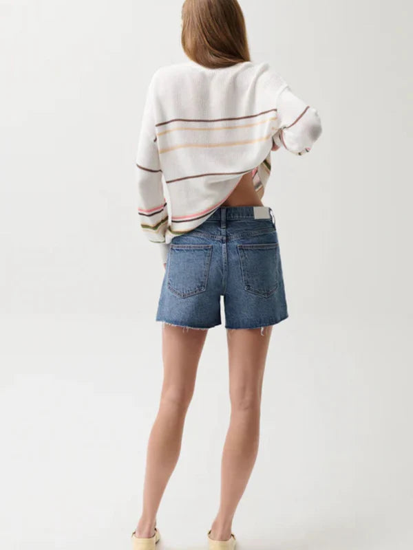KENNEDY RELAXED MID RISE CUT OFF/ CITYSCAPE
