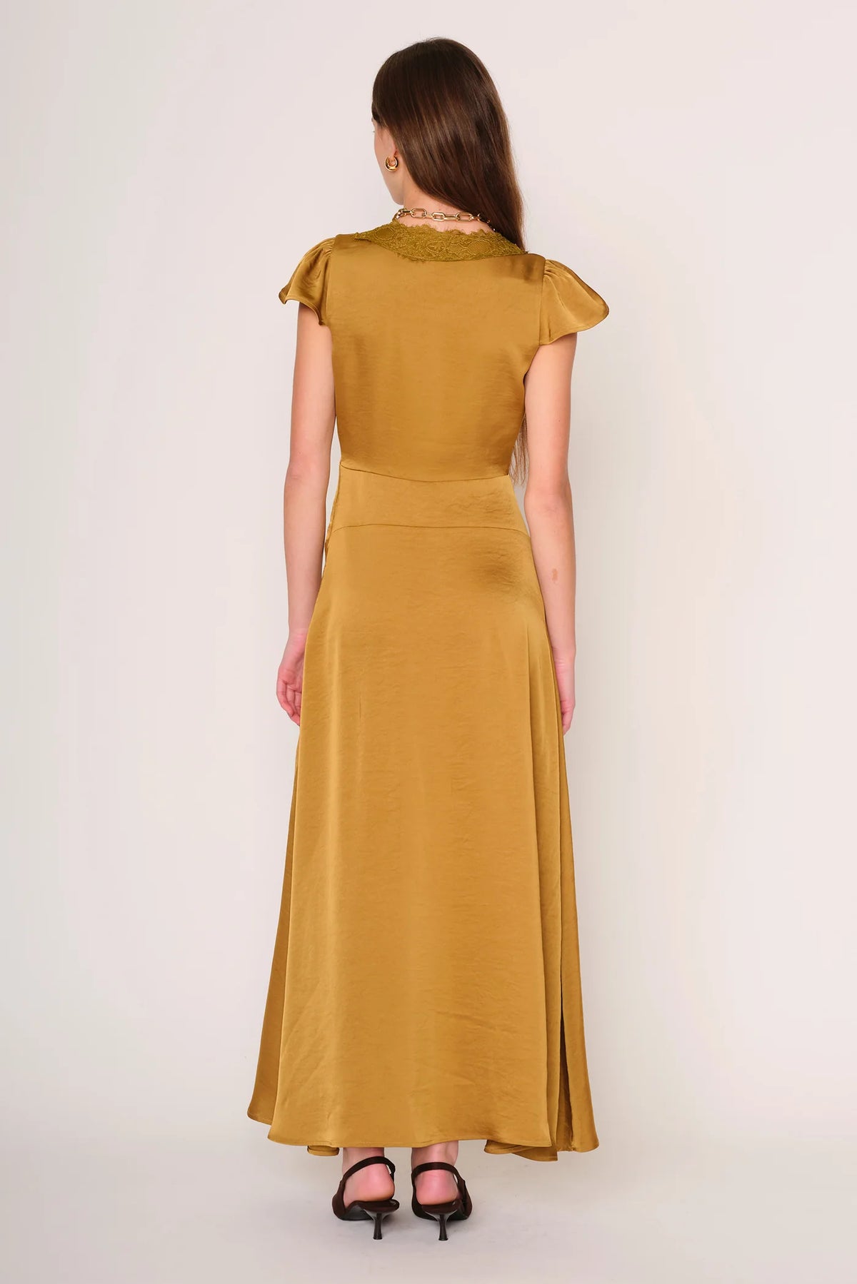 MARIGOLD SATEEN TESSA DRESS