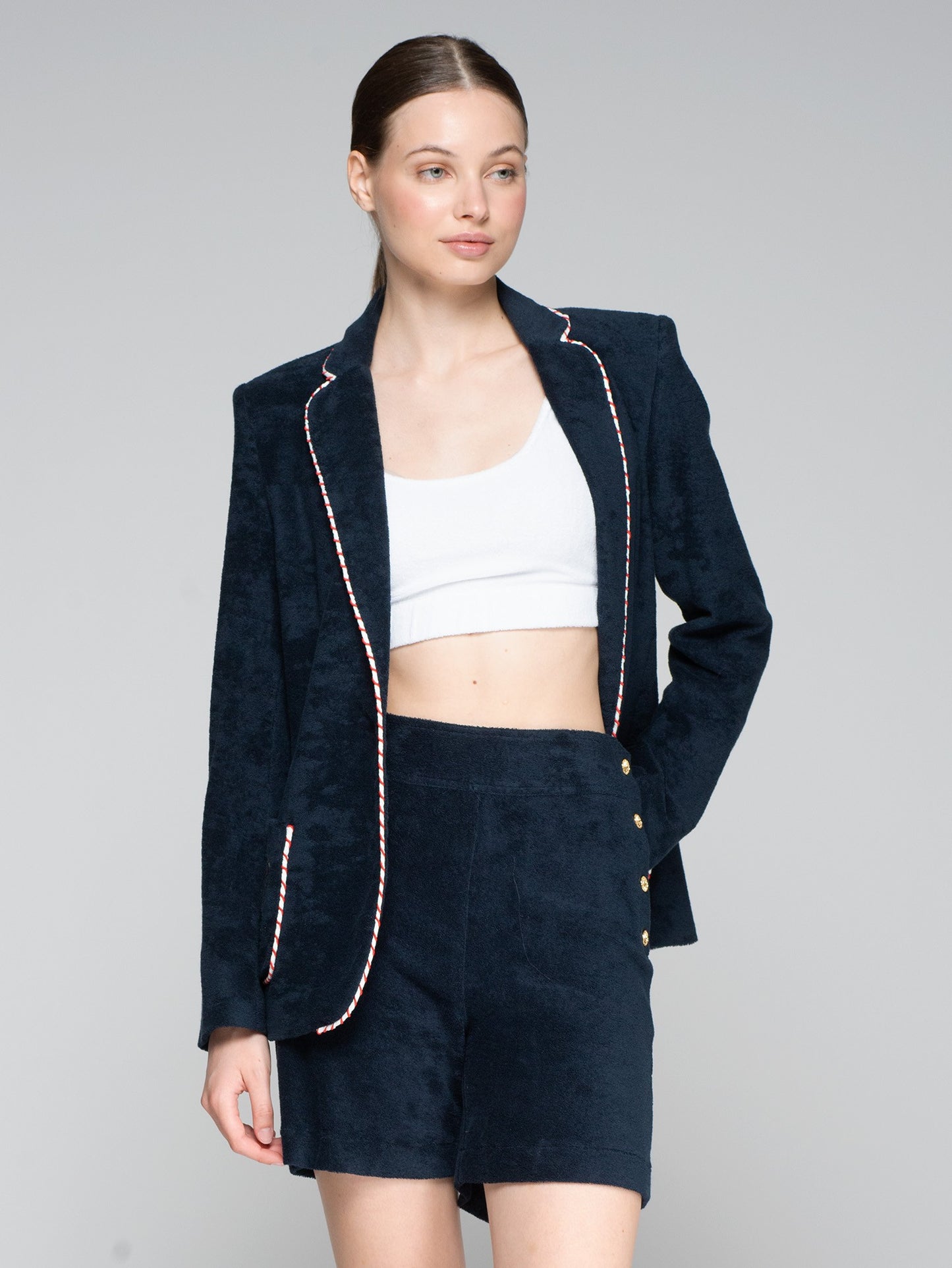 AZUL MARINO FELPA SHORTS