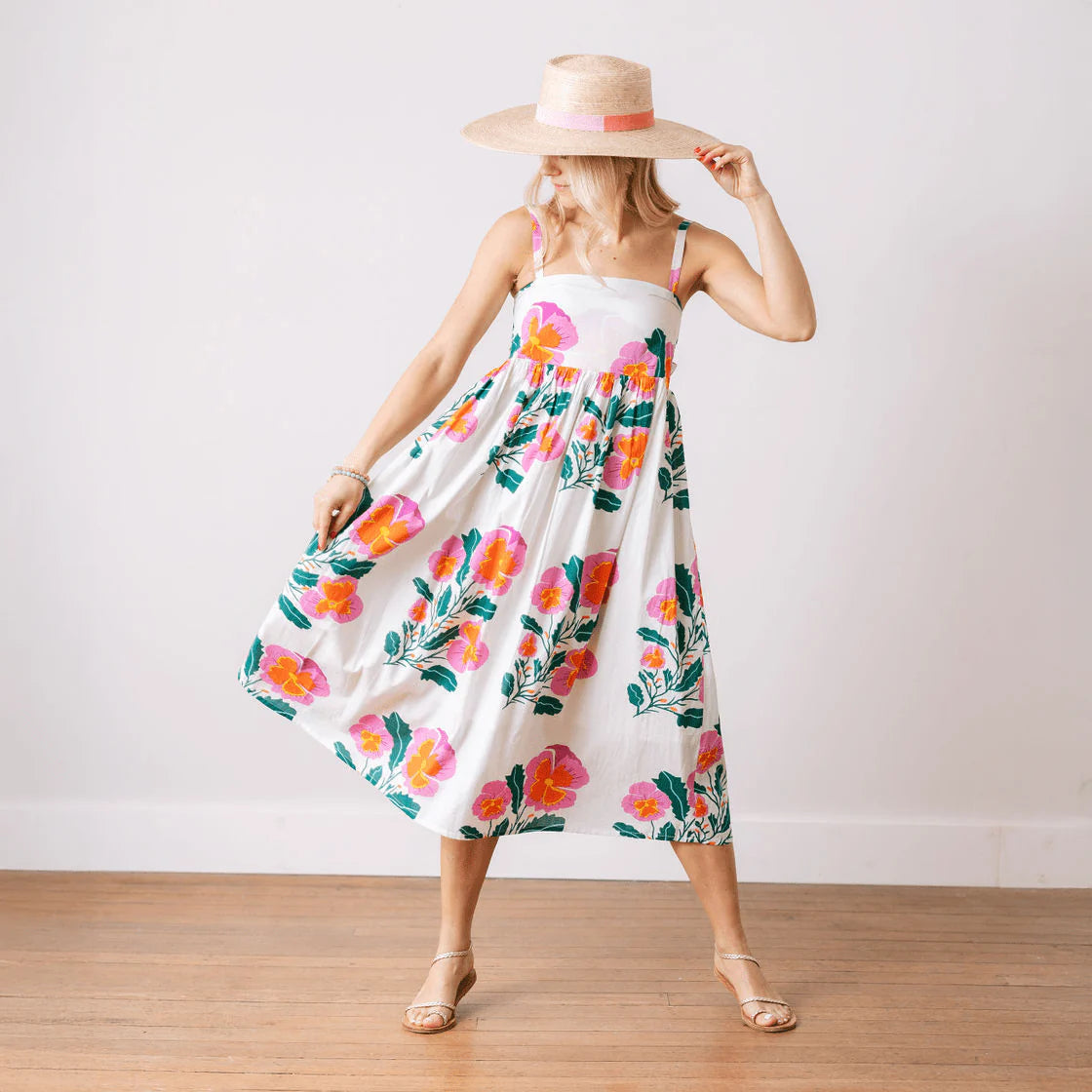 PINK FLOWER REEF DRESS