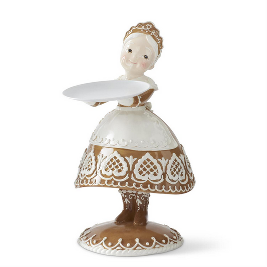 23.5 in. Brown Resin Gingerbread Mrs. Clause