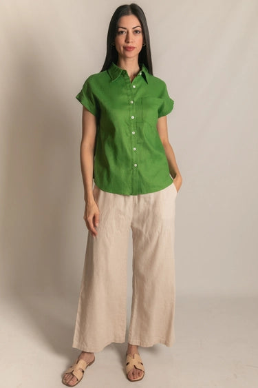 Linen Relaxed Button Up Shirt