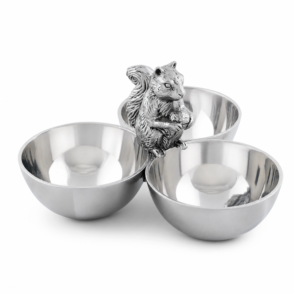 Squirrel 3 Nut Bowl