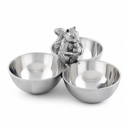 Squirrel 3 Nut Bowl