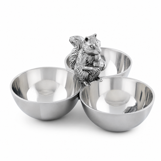 Squirrel 3 Nut Bowl
