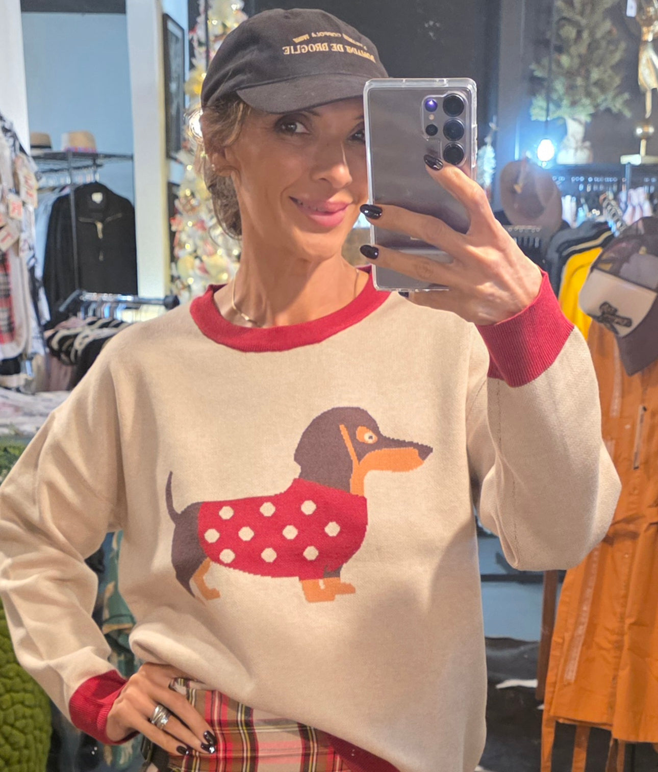 JWT47534 CHRISTMAS DACHSUND SWEATER