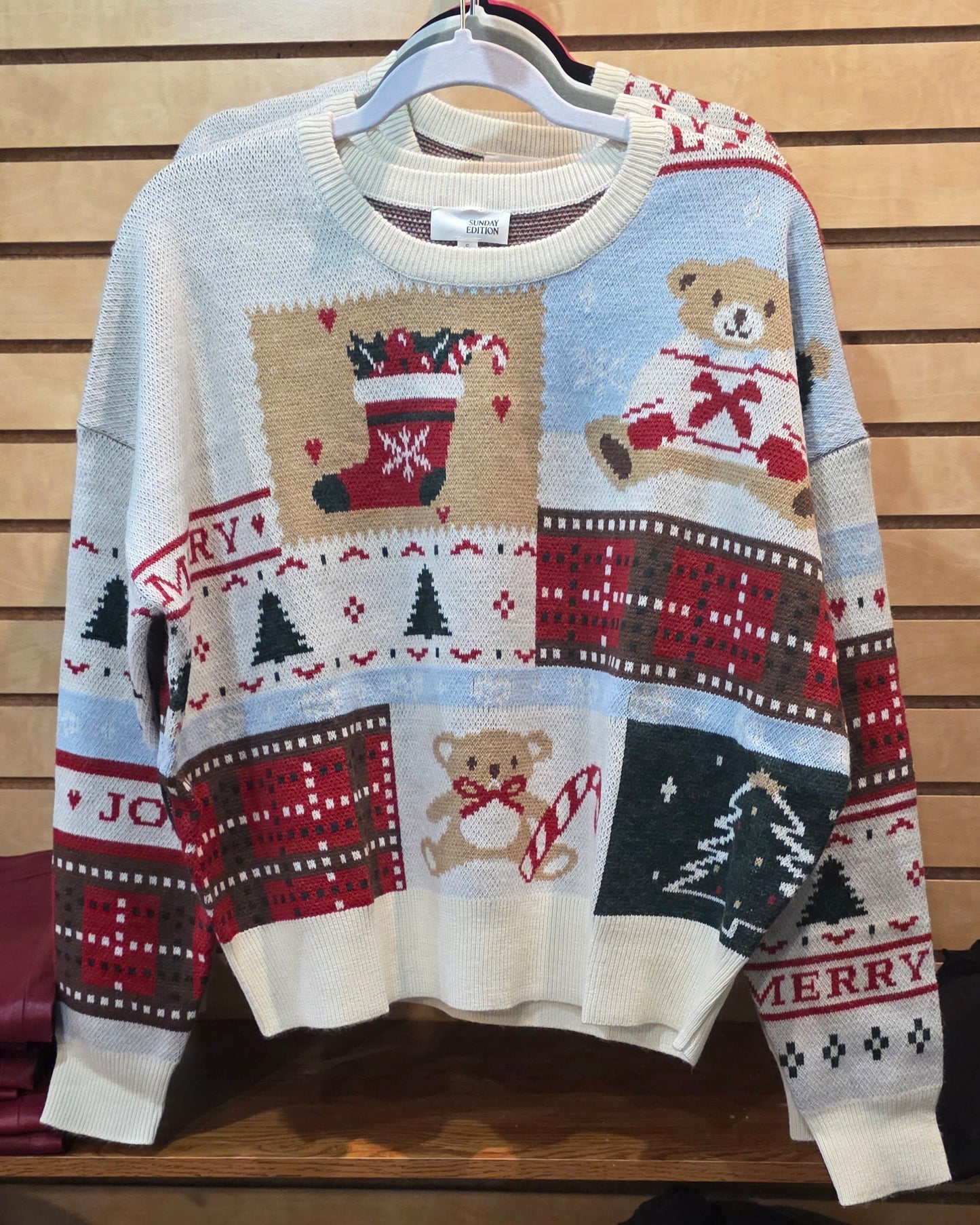 TEDDY BEAR CHRISTMAS SWEATER