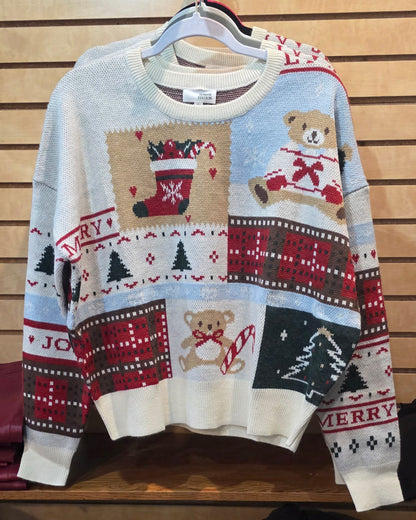 TEDDY BEAR CHRISTMAS SWEATER