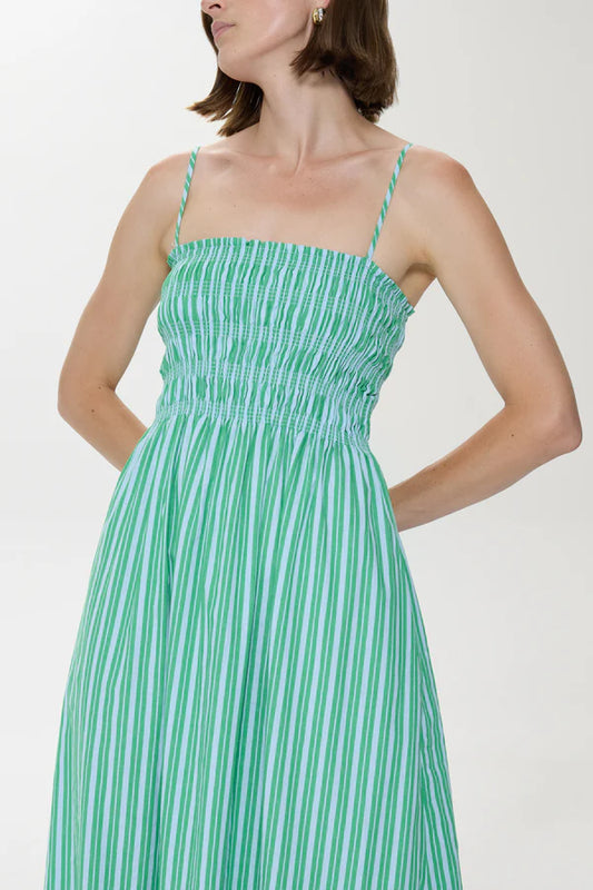 BIANCA SHIRRED BODICE DRESS