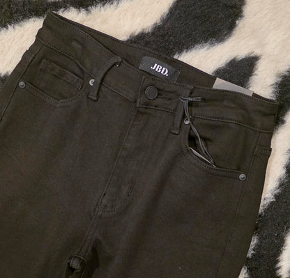 DP674-BLK HIGH RISE /CROP/FLARE