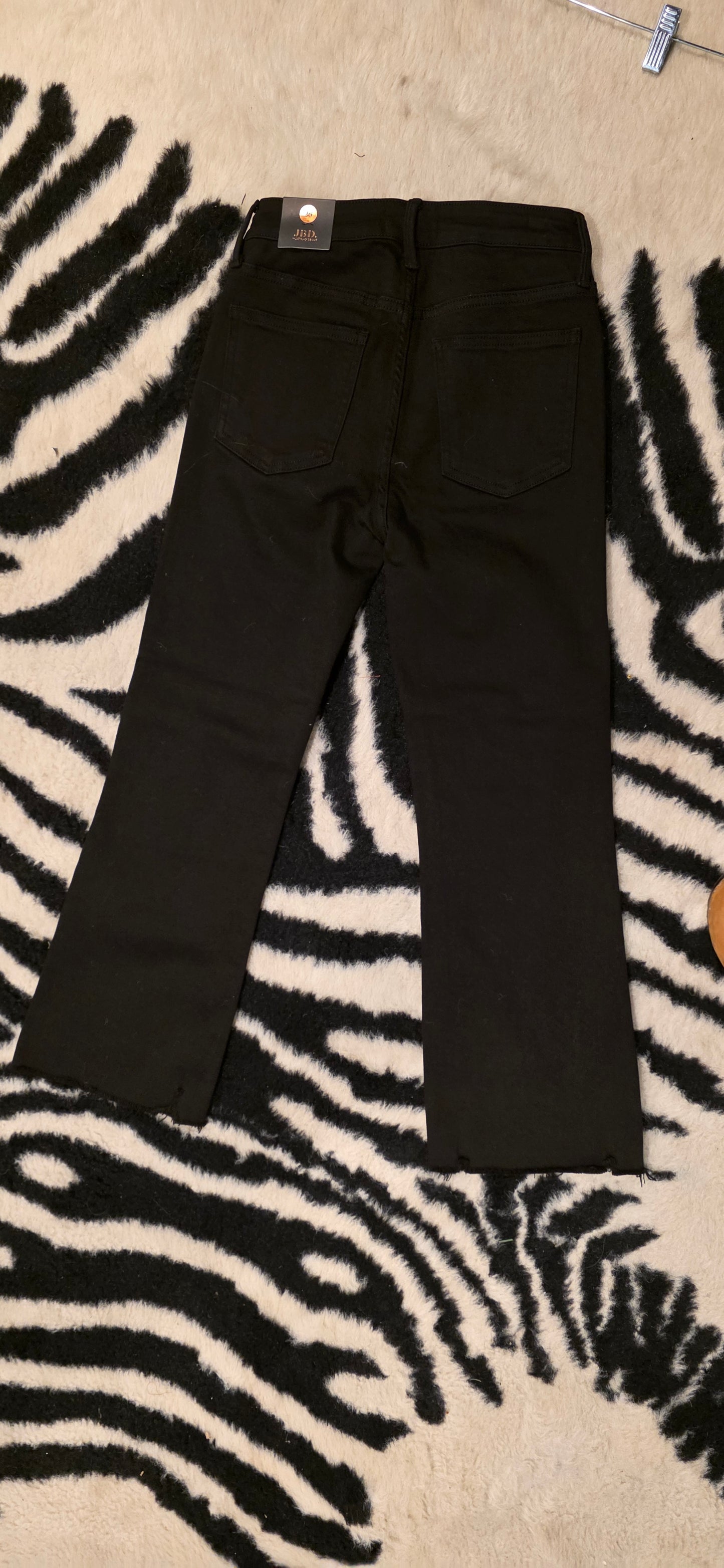 DP674-BLK HIGH RISE /CROP/FLARE