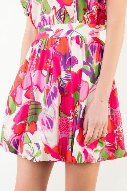 FLORAL PRINT SKIRT