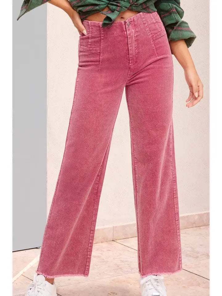 Wide Leg Corduroy Pants