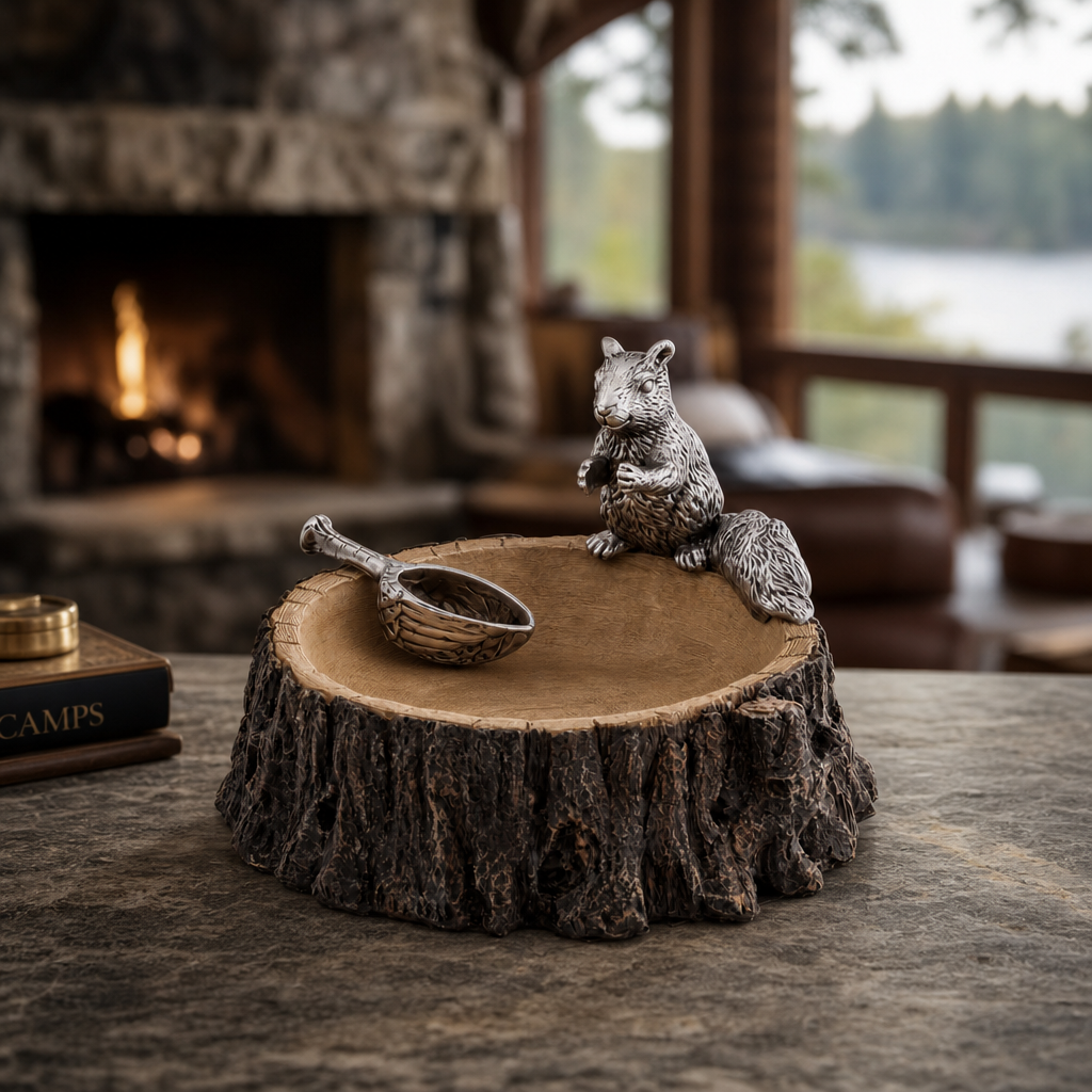 Standing Squirrel Nut Bowl