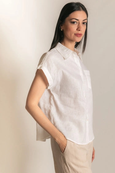 Linen Relaxed Button Up Shirt