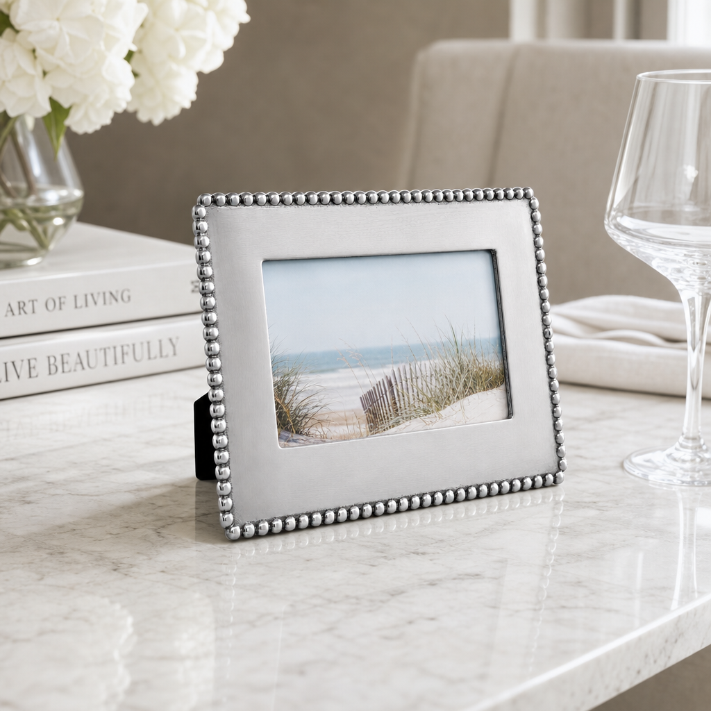 Engravable Beaded Photo Frame 4x6