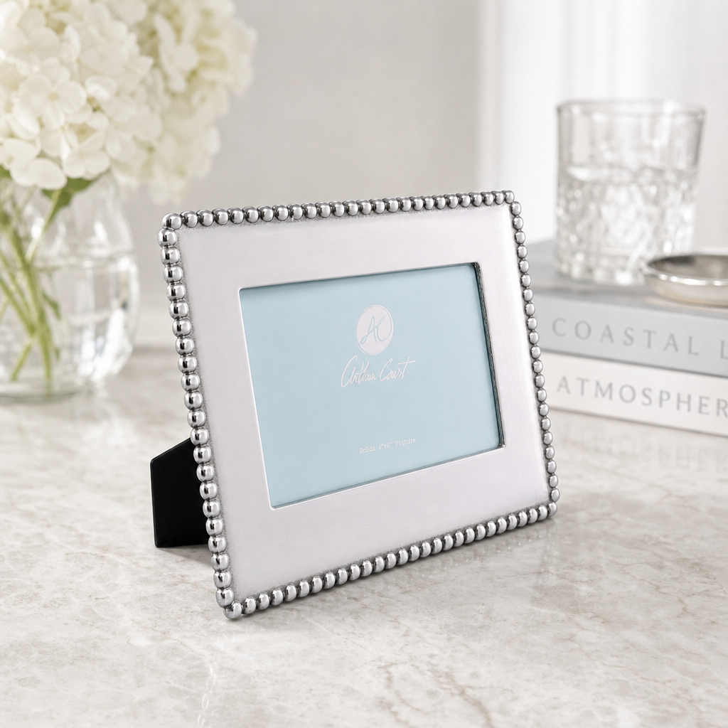 Engravable Beaded Photo Frame 4x6