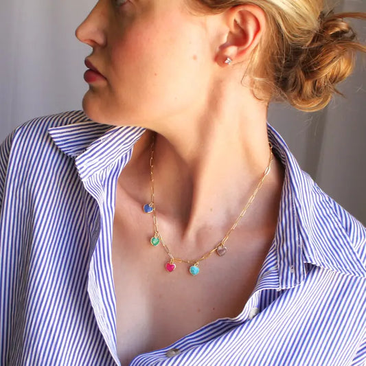 Haley Heart Charm Necklace