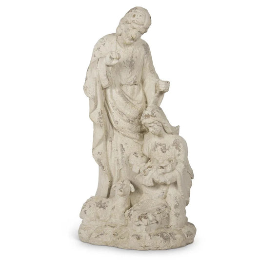 28 in. Resin Cream Nativity