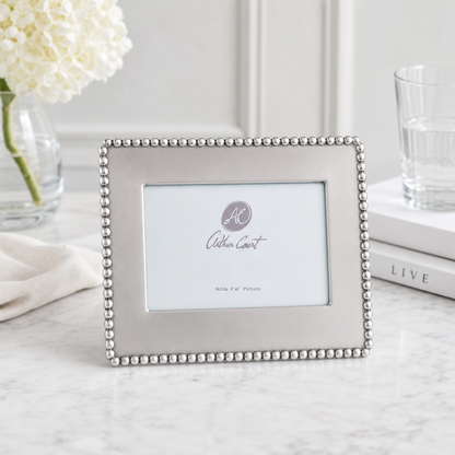Engravable Beaded Photo Frame 4x6