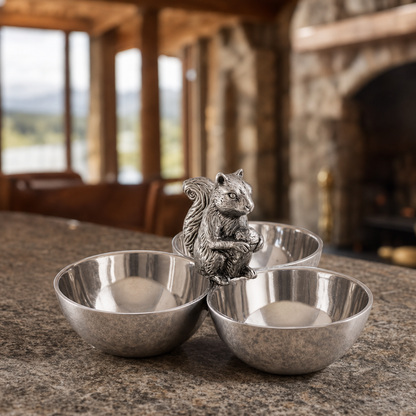 Squirrel 3 Nut Bowl
