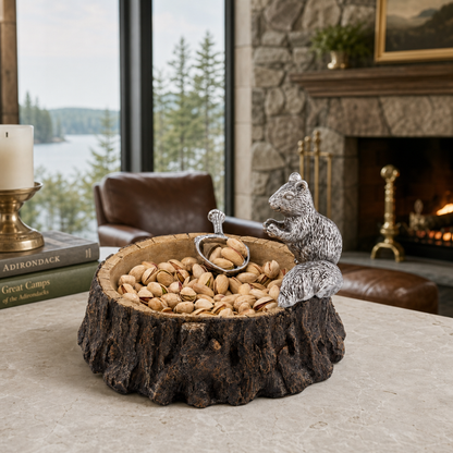 Standing Squirrel Nut Bowl