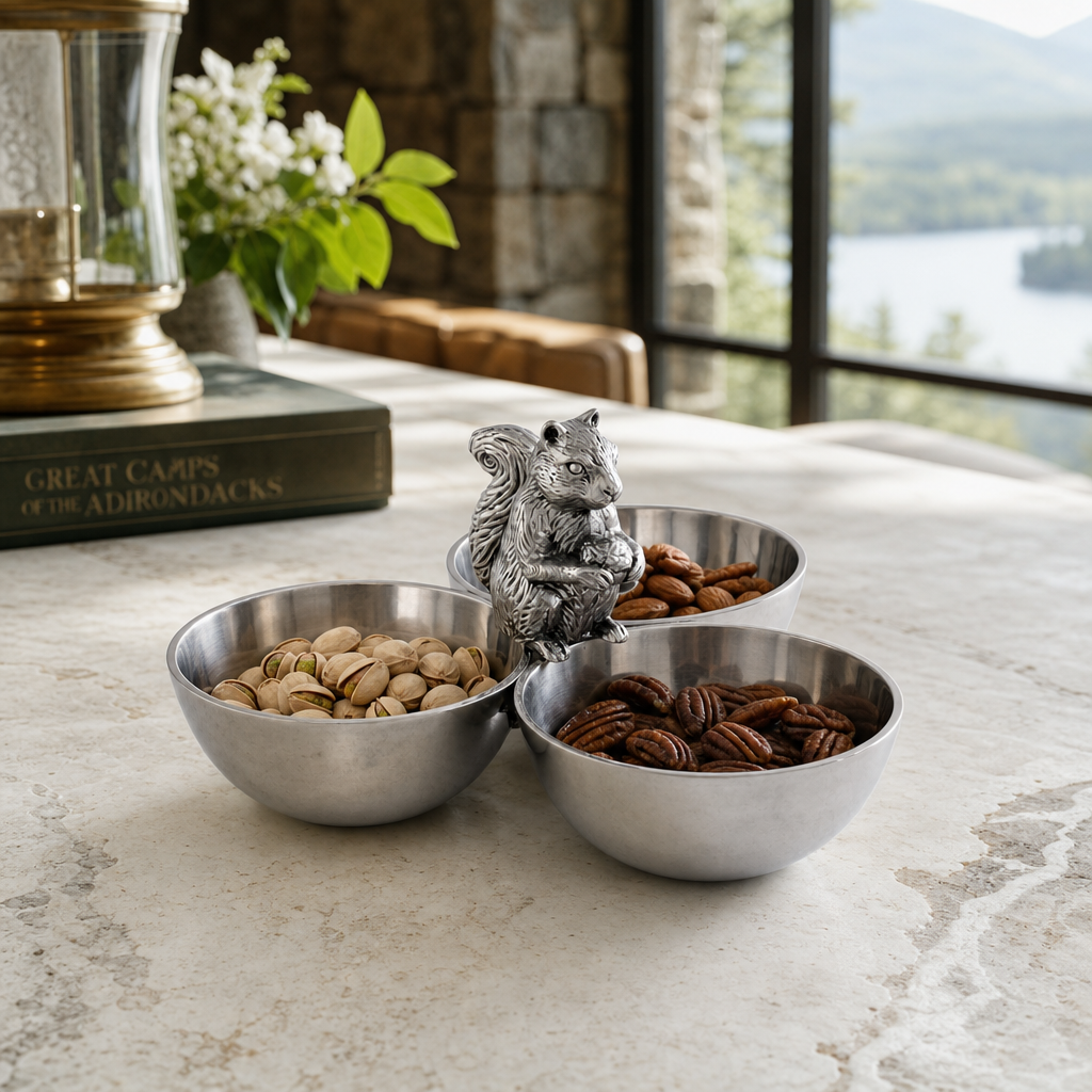 Squirrel 3 Nut Bowl