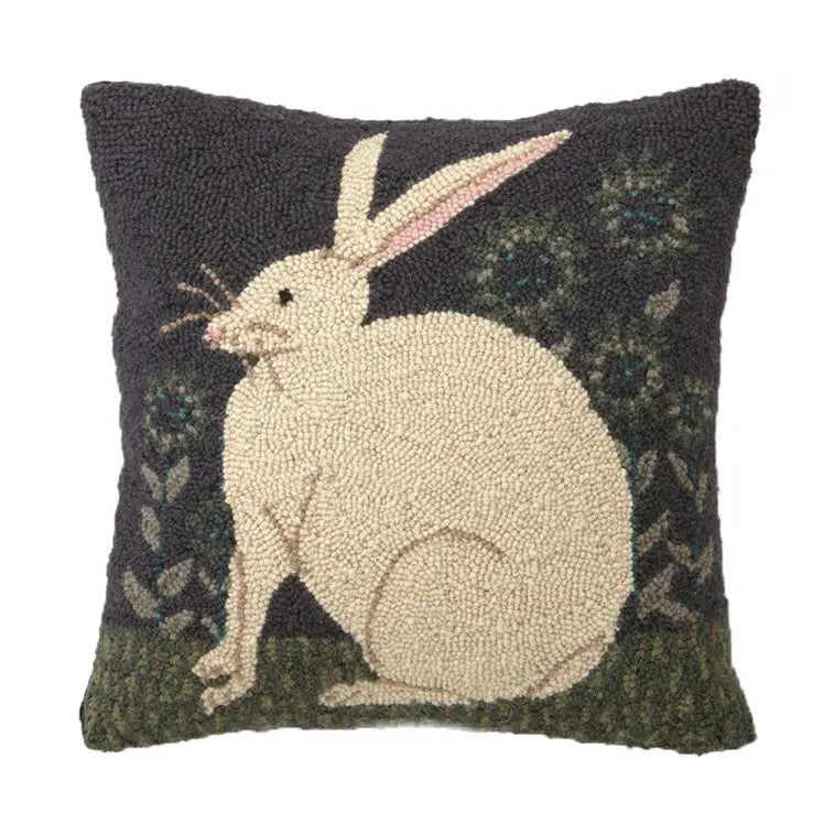 HARE WITH SUNFLOWERS HOOK PILLOW
