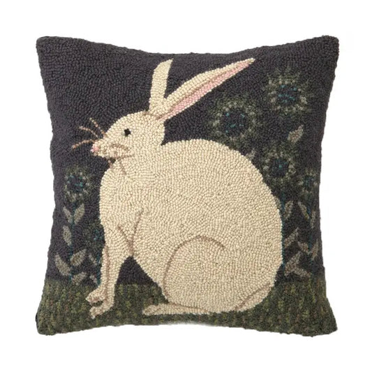 HARE WITH SUNFLOWERS HOOK PILLOW