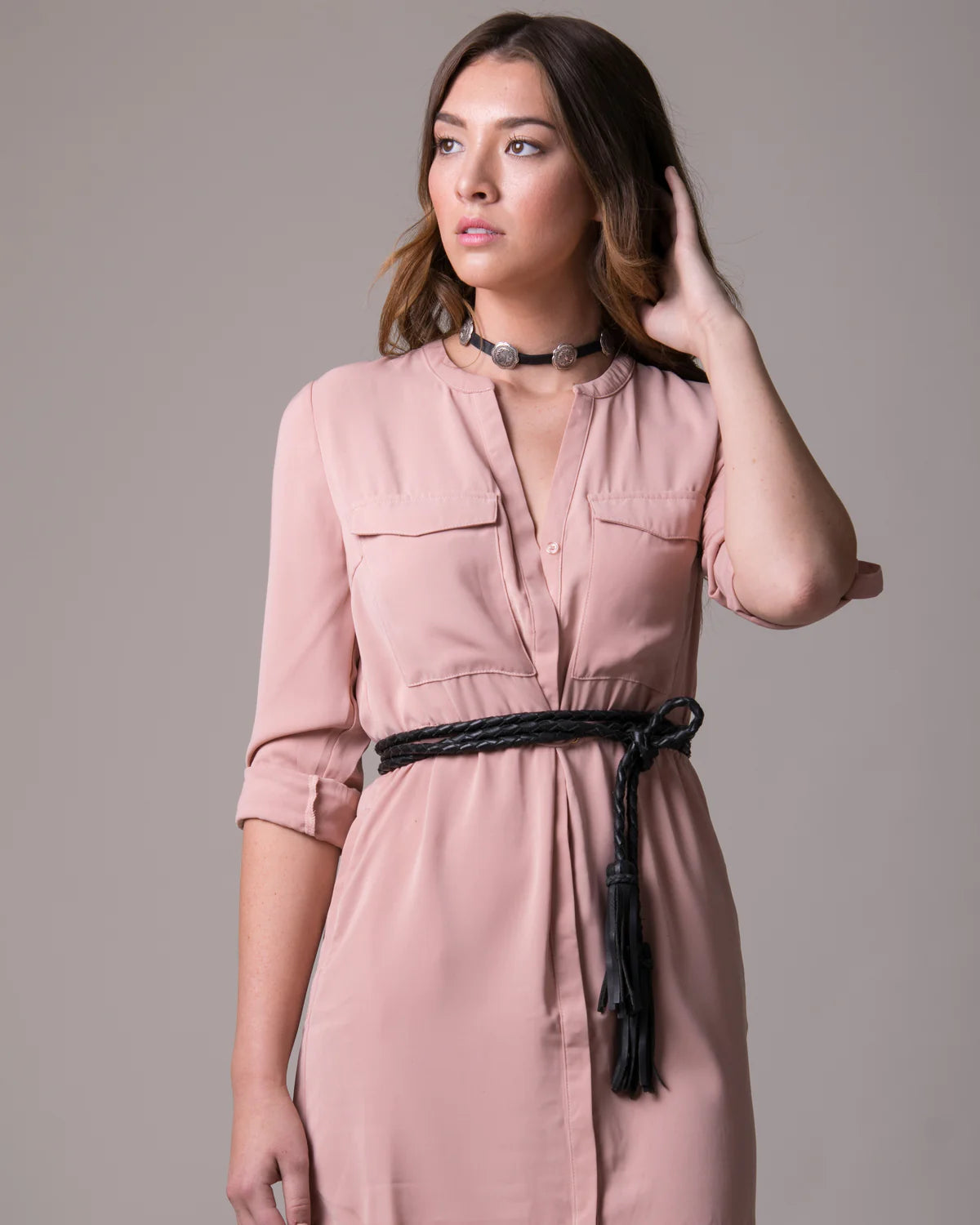 BLACK FRINGE SOGA BELT