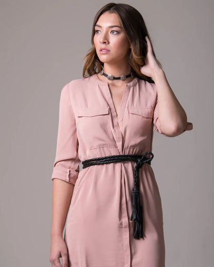BLACK FRINGE SOGA BELT