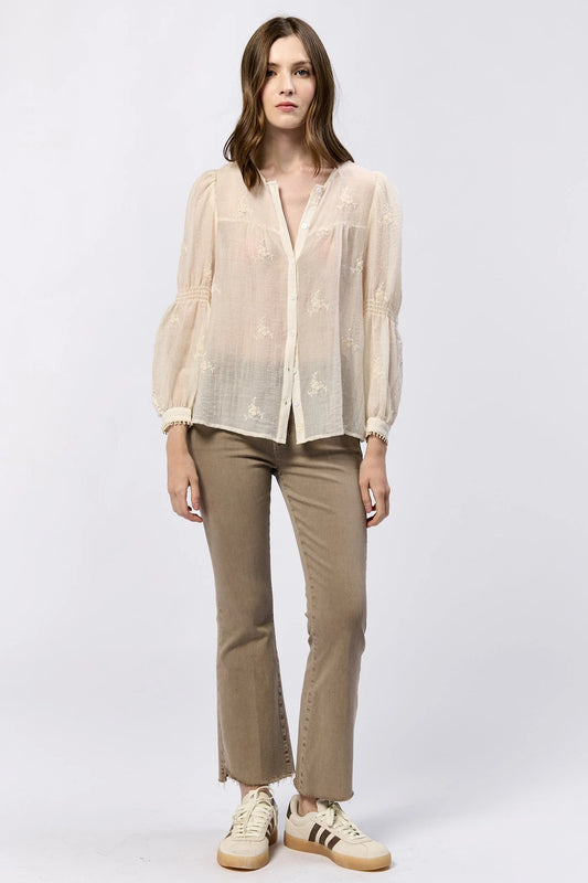 CREAM ANNA LISA TOP