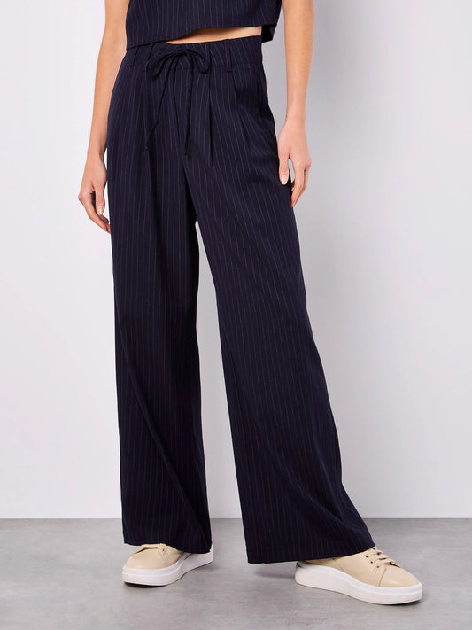 PINSTRIPE NAVY PANTS