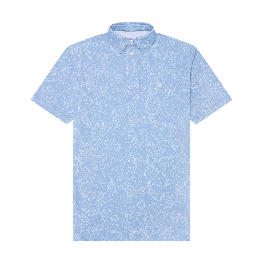 HERON BLUE BIG BEND TOPO POLO