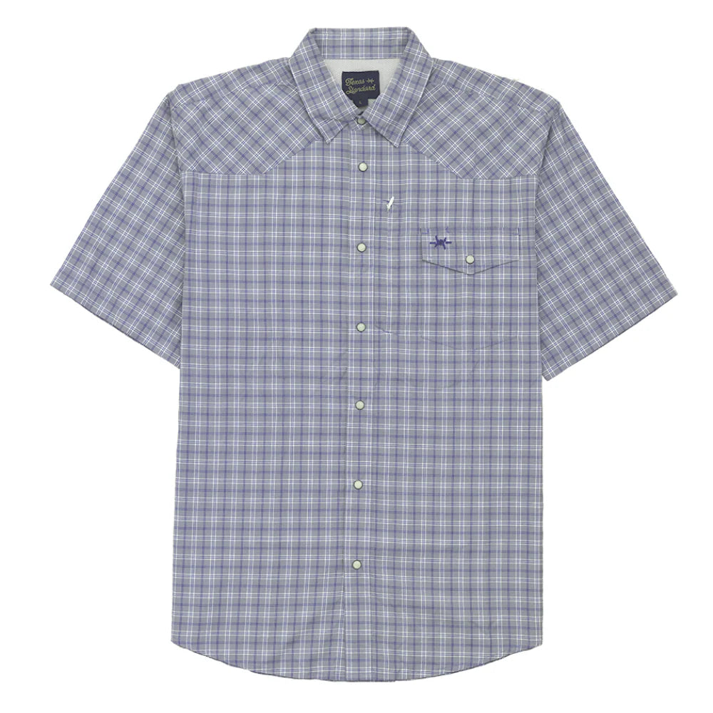 BLUE SHORT SLEEVE WESTERN FIELD SHIRT