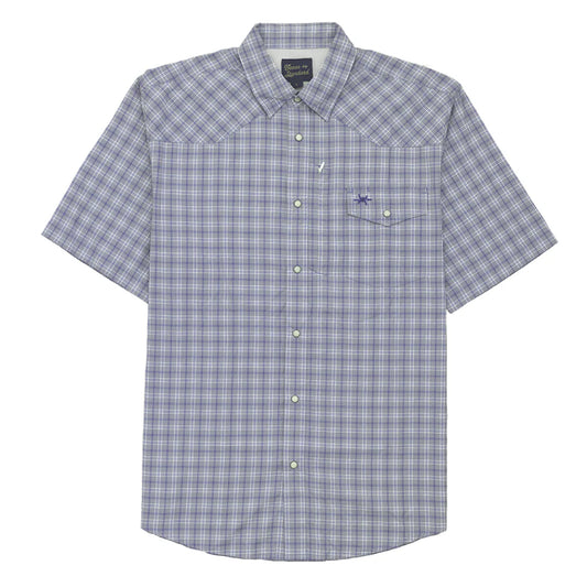 BLUE SHORT SLEEVE WESTERN FIELD SHIRT