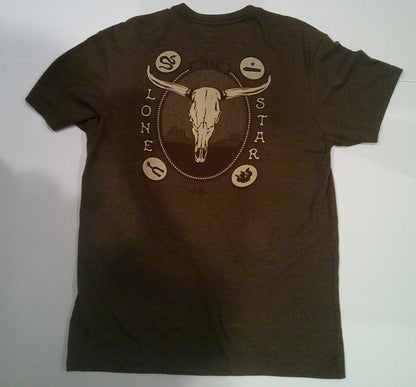 BROWN HERITAGE TEE - BORN AND BRED