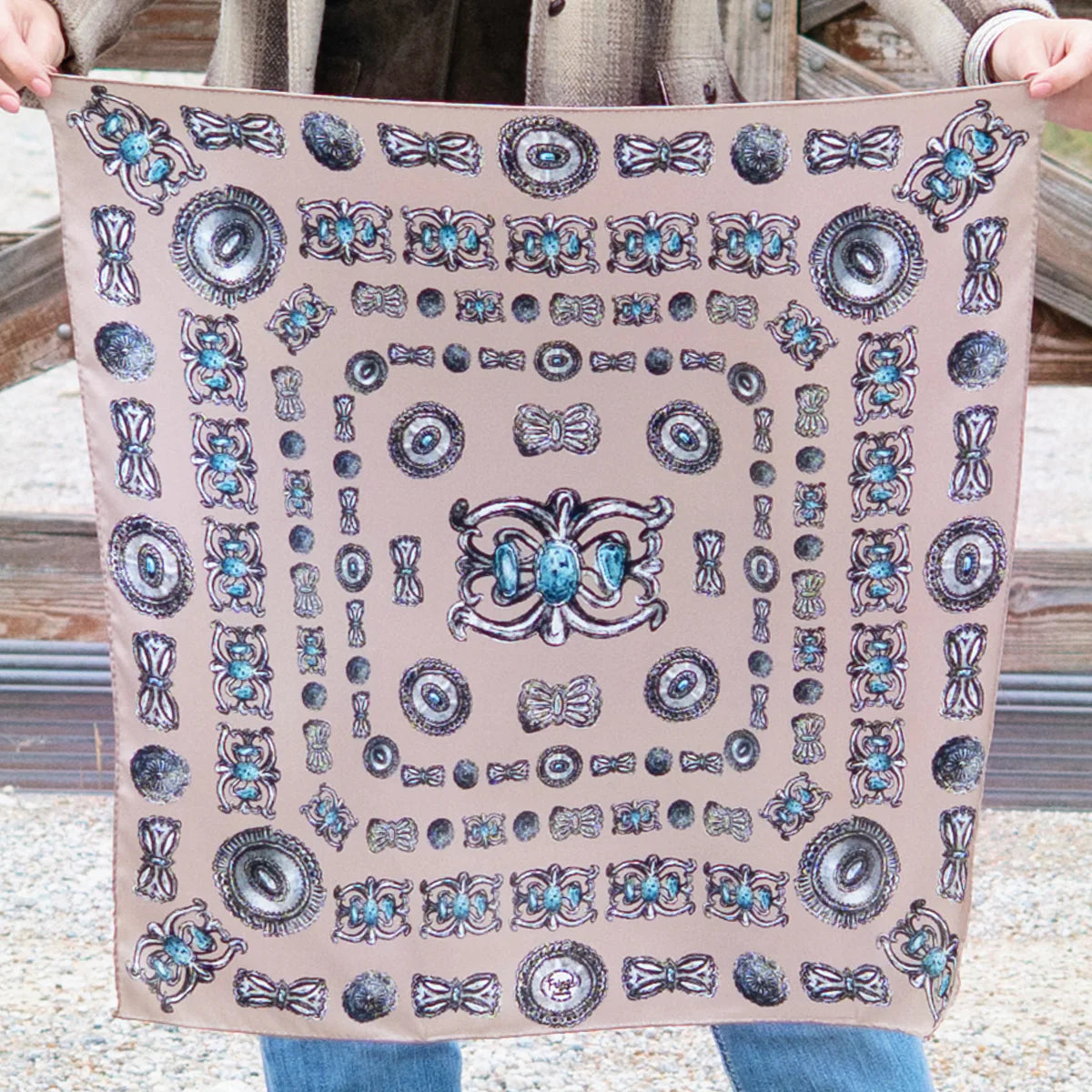 TURQS AND CONCHOS 26" X  26"