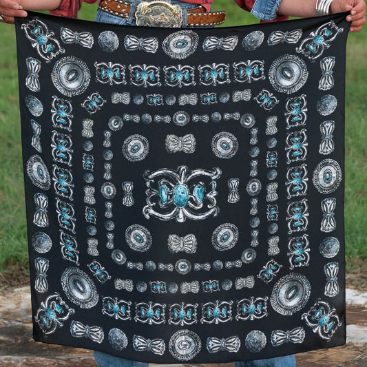 TURQS AND CONCHOS 26" X  26"