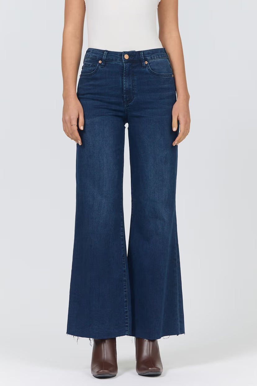 HIGH RISE WIDE LEG FIONA DENIM TROUSERS