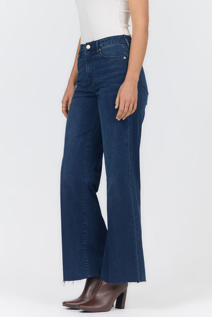 HIGH RISE WIDE LEG FIONA DENIM TROUSERS