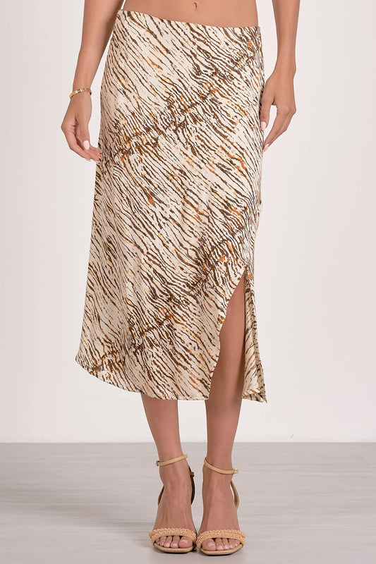 NEUTRAL SAHARA MIDI SLIT SKIRT