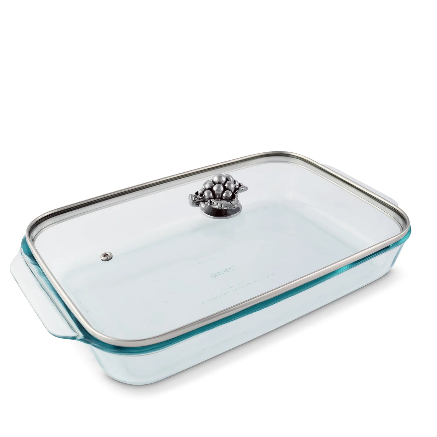 GRAPE LID WITH PYREX 3 QT BAKING DISH