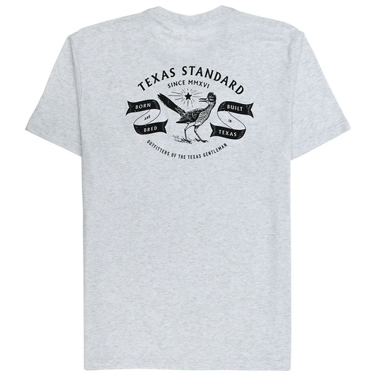 WHITE HERITAGE TEE - BORN AND BRED